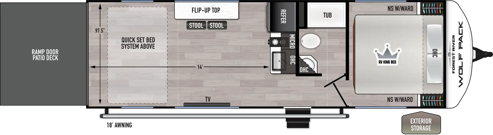 Wolf Pack 25-14 Floorplan